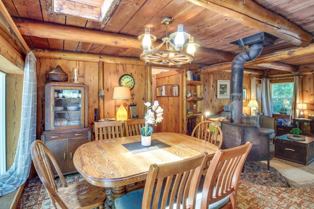Rustic Bandon Log Cabin On 5 Acres Of Woodlands! Exterior photo